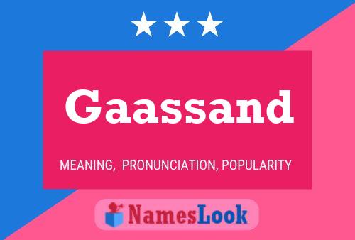 Gaassand Name Poster