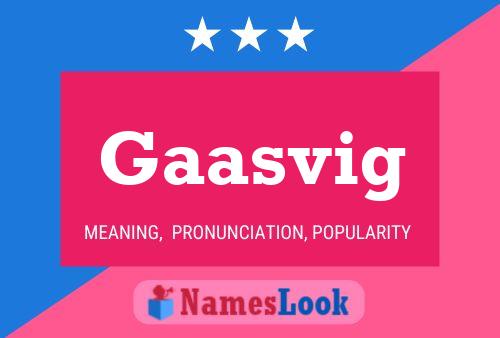 Gaasvig Name Poster