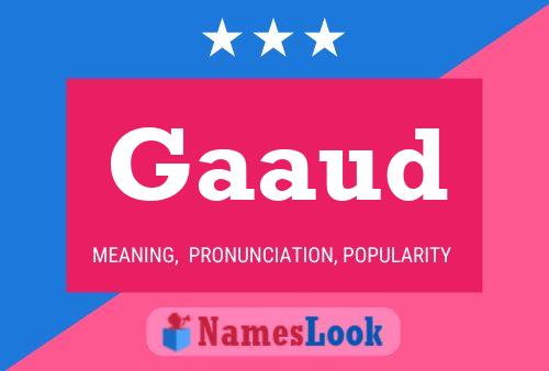 Gaaud Name Poster