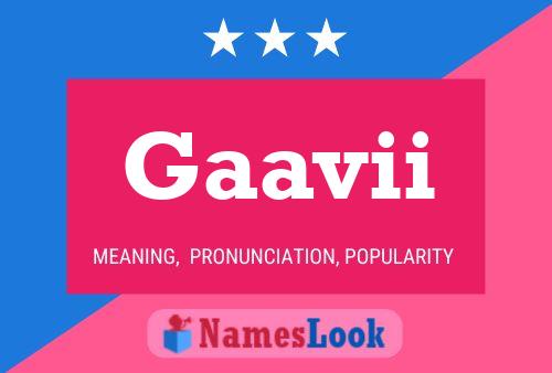 Gaavii Name Poster