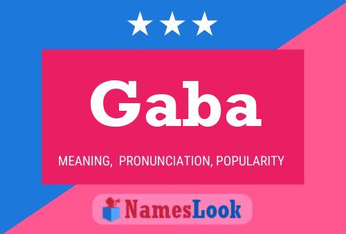 Gaba Name Poster