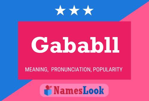 Gababll Name Poster