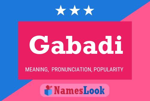 Gabadi Name Poster