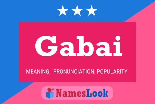 Gabai Name Poster