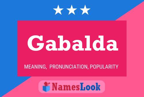 Gabalda Name Poster