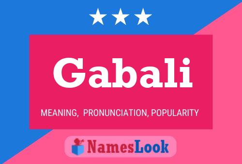 Gabali Name Poster