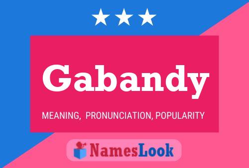 Gabandy Name Poster