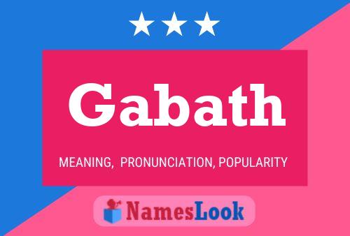 Gabath Name Poster