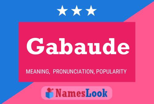 Gabaude Name Poster