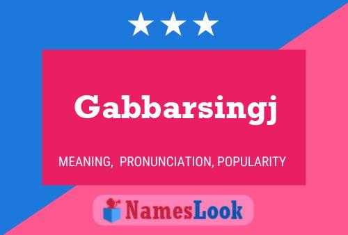 Gabbarsingj Name Poster