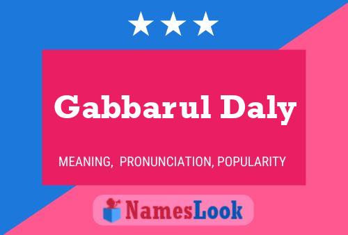 Gabbarul Daly Name Poster