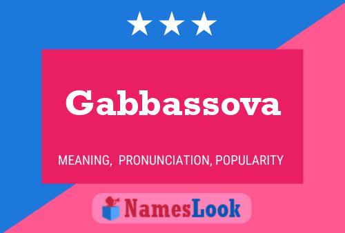 Gabbassova Name Poster