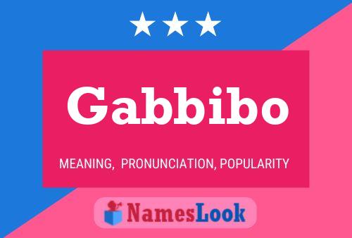 Gabbibo Name Poster