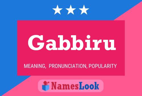 Gabbiru Name Poster