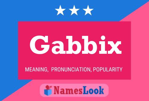 Gabbix Name Poster