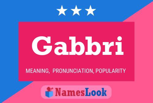 Gabbri Name Poster