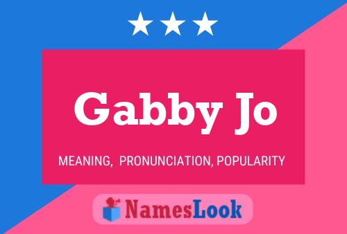 Gabby Jo Name Poster