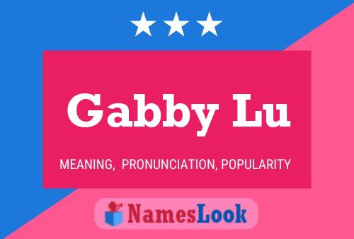 Gabby Lu Name Poster