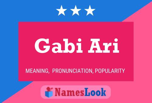 Gabi Ari Name Poster