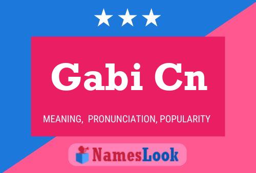 Gabi Cn Name Poster