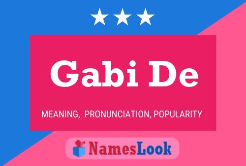 Gabi De Name Poster