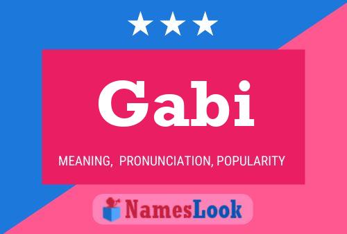 Gabi Name Poster