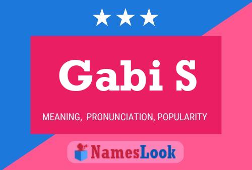 Gabi S Name Poster