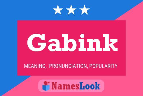 Gabink Name Poster