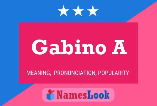 Gabino A Name Poster