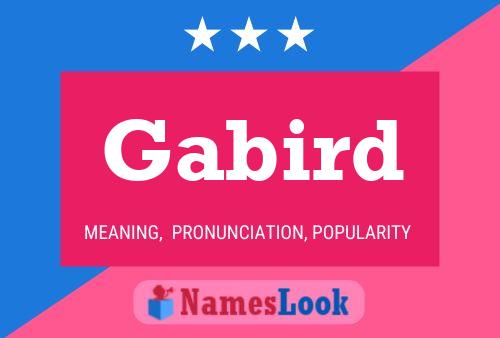 Gabird Name Poster