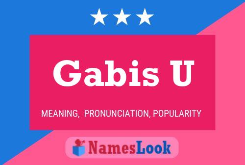 Gabis U Name Poster