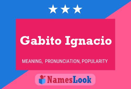 Gabito Ignacio Name Poster