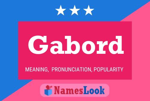 Gabord Name Poster