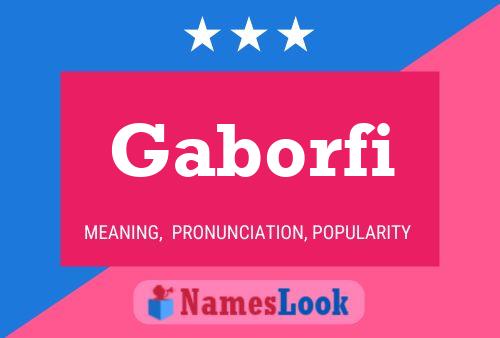 Gaborfi Name Poster