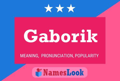 Gaborik Name Poster