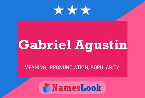 Gabriel Agustin Name Poster