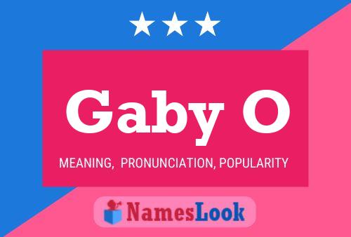 Gaby O Name Poster