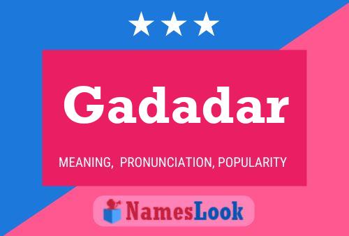 Gadadar Name Poster