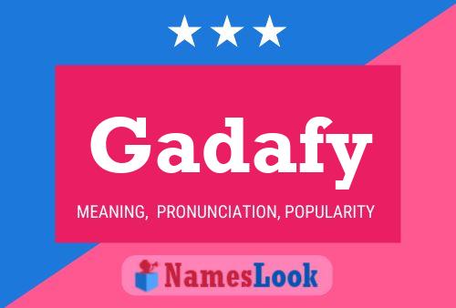 Gadafy Name Poster