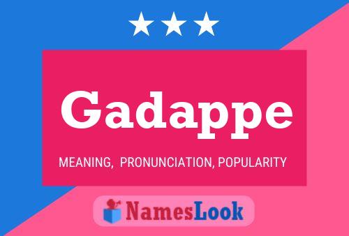 Gadappe Name Poster