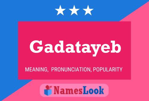 Gadatayeb Name Poster