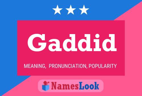 Gaddid Name Poster