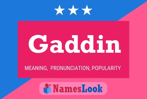 Gaddin Name Poster