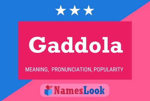 Gaddola Name Poster