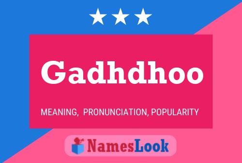 Gadhdhoo Name Poster