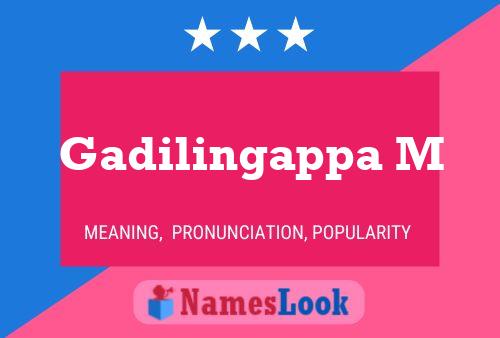 Gadilingappa M Name Poster