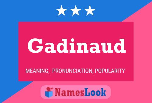 Gadinaud Name Poster