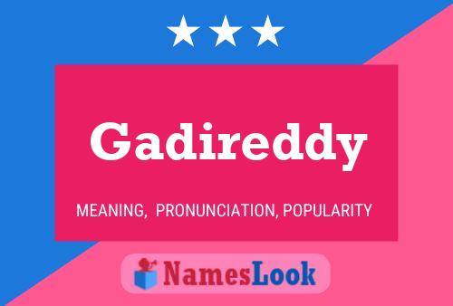 Gadireddy Name Poster