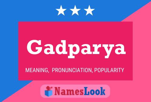 Gadparya Name Poster