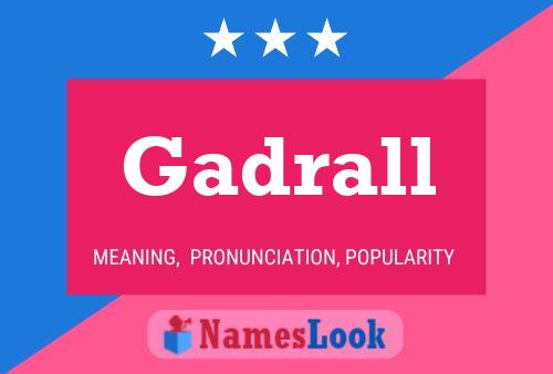 Gadrall Name Poster